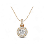 1.5 Carat Dazzling Halo Pendant