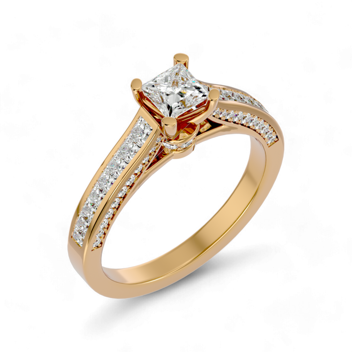 50 Cents Majestic Glow Solitaire Ring