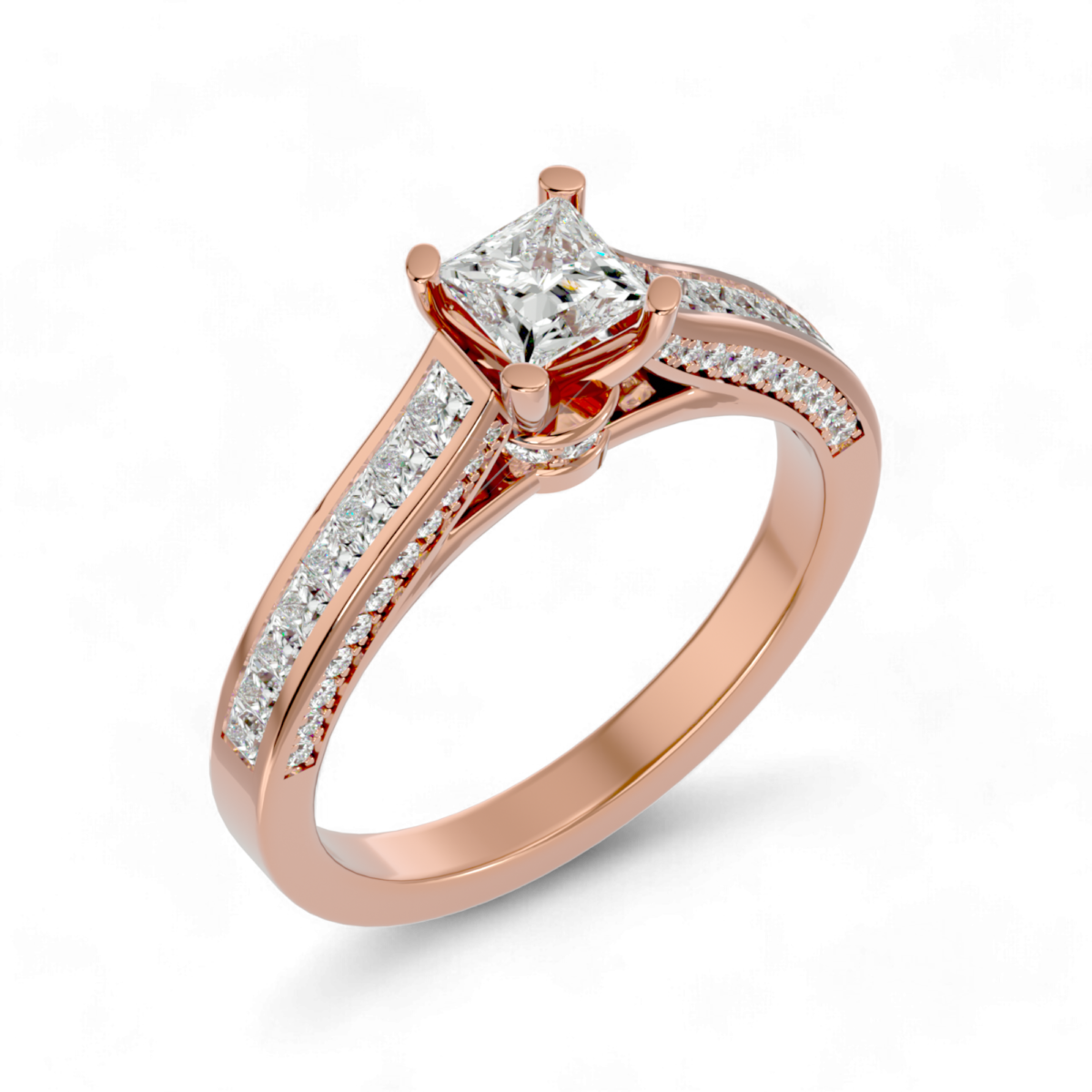 50 Cents Majestic Glow Solitaire Ring