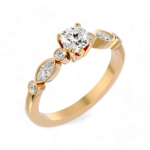 Evil-eye Beauty Solitaire Ring