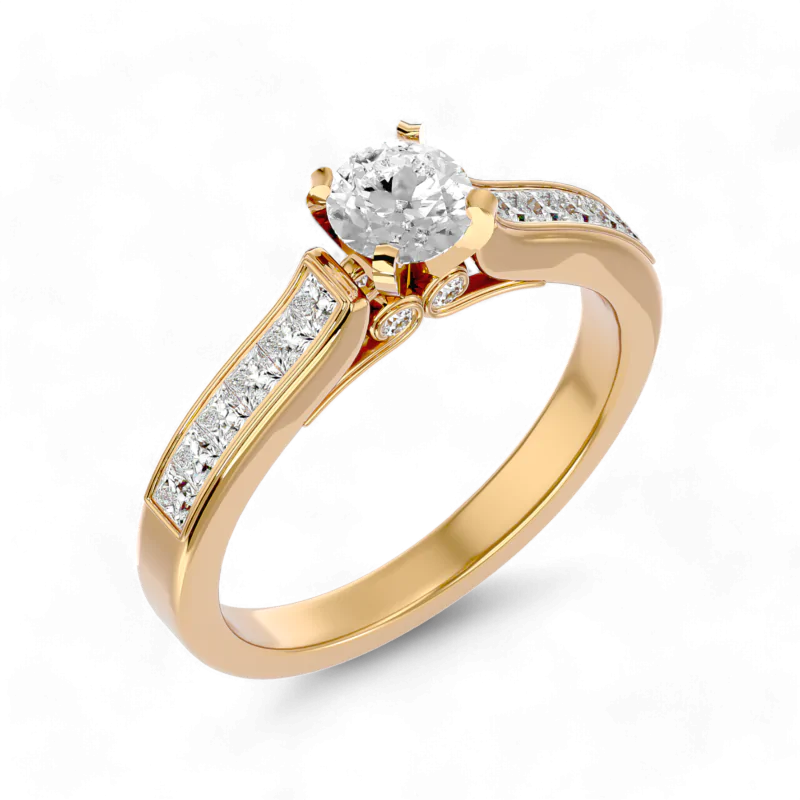 1 Carat Princess Elegance Solitaire Ring